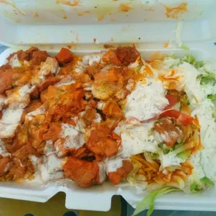 Lamb over rice. This is my favorite spot as far as food trucks so far.
