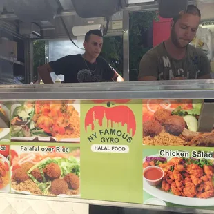 Food truck run by really funny men from Algeria