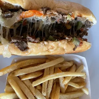 Chicken Philly Cheese Steak Combo