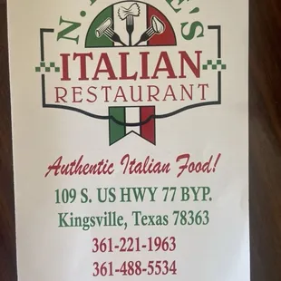 The name address and telephone number and hours of operation