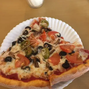 Tomatoes jalapeños olives mushrooms