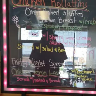 The special at NY Joe&apos;s Pasta and pizza ..