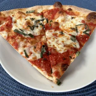 Two slices from our 14 inch Margherita