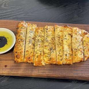 Flat bread with Italian butter. A must have.