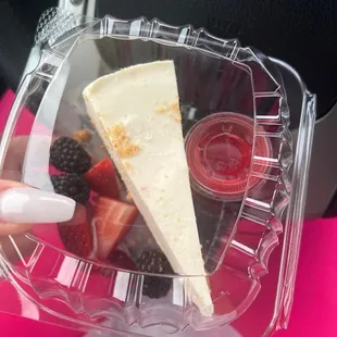 $8 for this slice of cheesecake. I don't want to know how much for a pizza  never coming back.