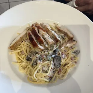 Tuscan Chicken Pasta, incredibly delicious.