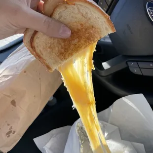 3 cheese grilled cheese