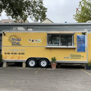 Outside of truck next to beer hall