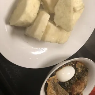 Yam w/ Palaver Sauce
