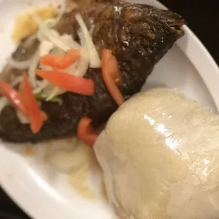 Banku w/ Tilapia