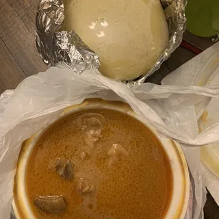Fufu with Peanut Butter Soup