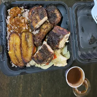 Jerk chicken meal