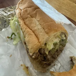 Chopped cheese. Tasted pretty decent can't complain.