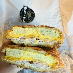 Ham, egg, cheese on a Croissant!