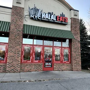 the front of the restaurant