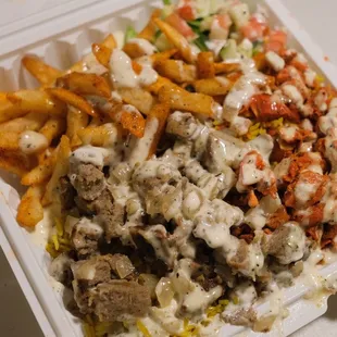 Mixed chicken and Lamb platter