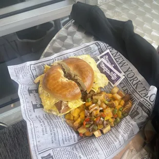 food, bagels, bagel