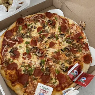 pizza, food