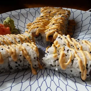 Spicy tuna and spicy salmon