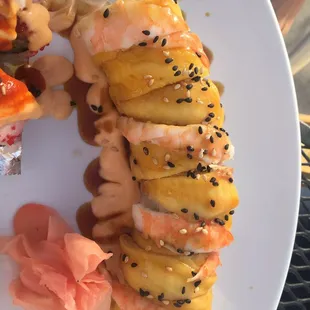 Hawaiian roll with spicy mango