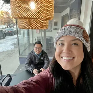 Waiting for our food!