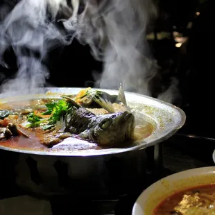 steamed fish in teow chow style