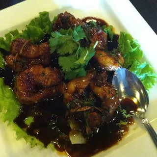 12. Jumbo Prawns in Special Sauce