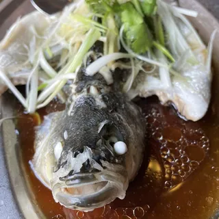 9. Steamed Fish In Ginger, Scallion and Soy Sauce