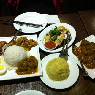 L2. Sesame Chicken over Rice Lunch Special