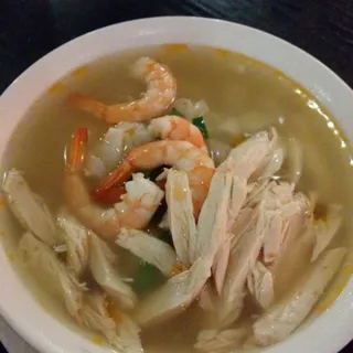 14. Famous Shredded Chicken Noodles Soup