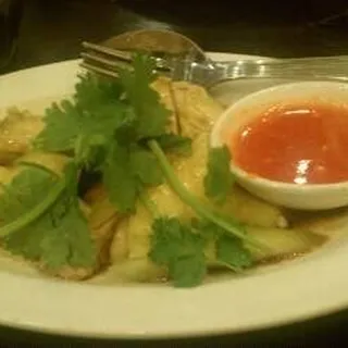 2. Hainanese Chicken with Rice