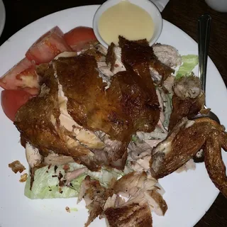 6. Crispy Chicken with Salad