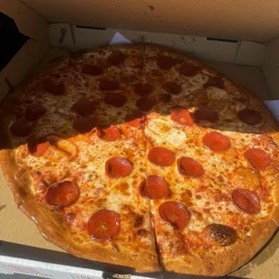 By The Slice By The Slice Cheese Special Giant Pepperoni pizza
