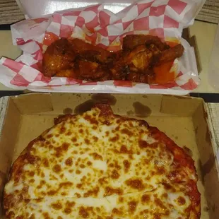 3 Toppings pizza and N.Y.P.D. Wings