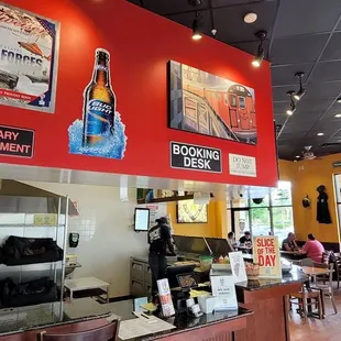 the interior of a restaurant