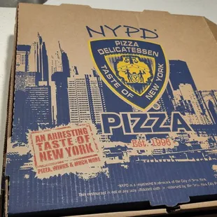 NYPD Pizza Box