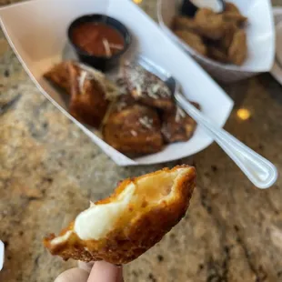 Inside ravioli