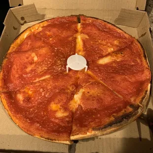 Chicago style pepperoni pizza. Expect to go to cheesey heaven!