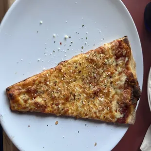 Slice of cheese pizza