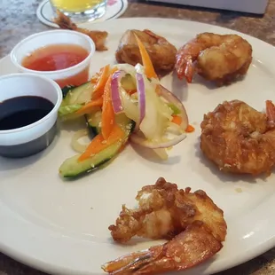 delicious large fried shrimp