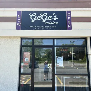 New store front with new name: GeGe&apos;s Cuisine