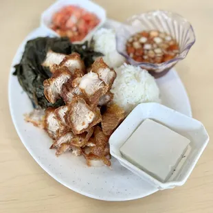 2 Item Combination Plate - Laulau and Crispy Fried Pork