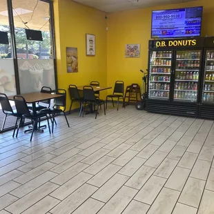 the inside of a restaurant