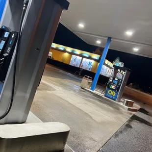  gas station at night