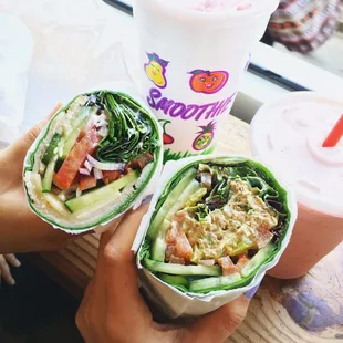 Turkey wrap &amp; tuna wrap