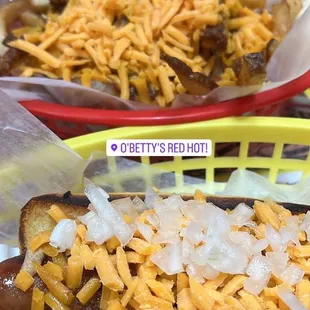 Chili cheese fries and a Dixie