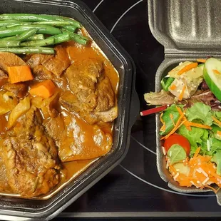  meal of beef and vegetables