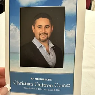 RIP Christian Guitron 12/7/1976 - 3/3/2023