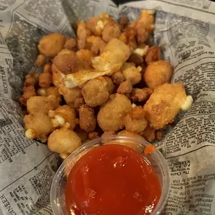 Angry Sriracha Curds