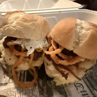 Roast beef Sliders